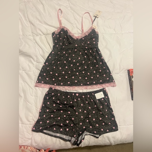 Laura Ashley Other - Heart Print Camisole PJ Set